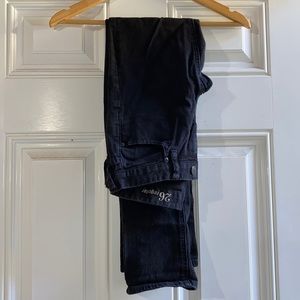 j. crew matchstick jeans - black